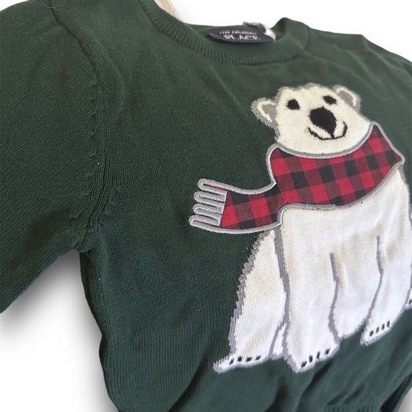 The Children's Place boy  polar bear Christmas long sleeve sweater - Picture 2 of 2